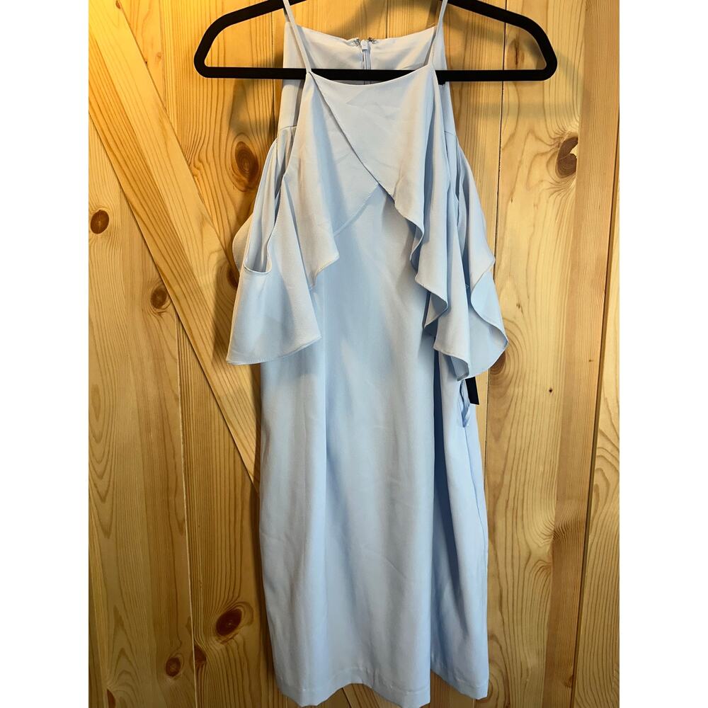 Cynthia Steffe Light Blue Cold Shoulder Shift Dress NWT - Size 10